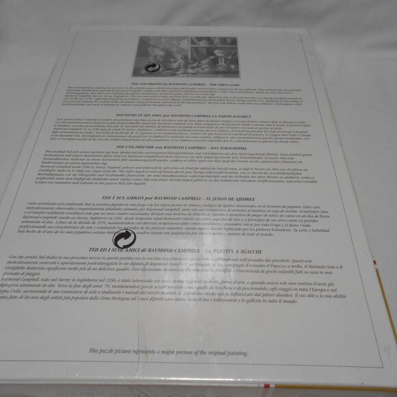 NEW SEALED TED & FRIENDS BY RAYMOND CAMPBELL 500 PC PUZZLE " THE CHESS GAME" 🧩 - Picture 9 of 12